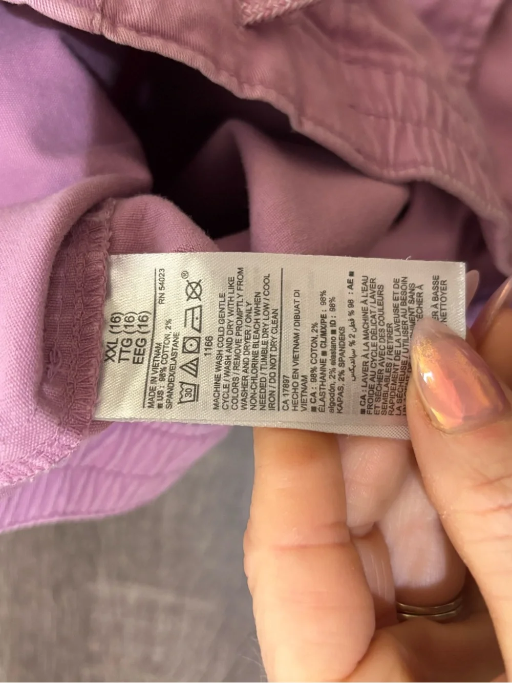 Old Navy Pink / Lavender Casual Utility Shorts Girls XXL (16)
